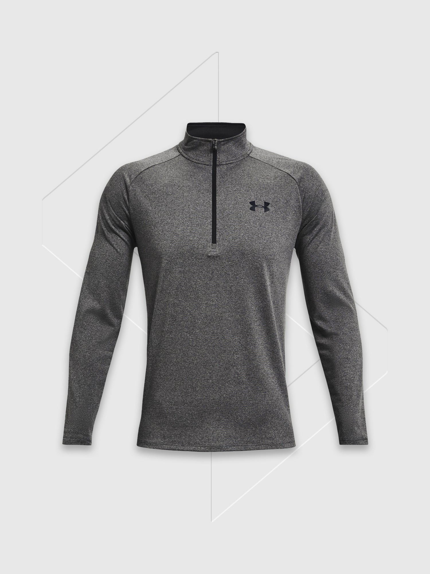 Under Armour Tech 2.0 Half Zip Carbon Heather/Black from Saxumo
