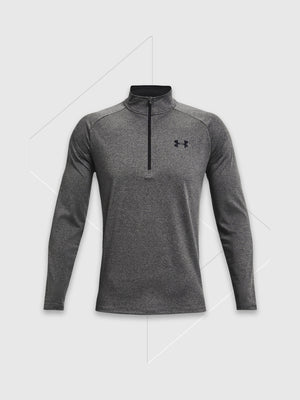 Under Armour Tech 2.0 Half Zip Carbon Heather/Black from Saxumo