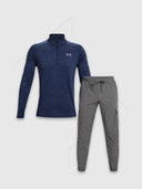 Under Armour Tech 2.0 Half Zip/Pant Set Navy Blue/Grey from Saxumo
