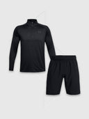 Under Armour Tech 2.0 Half Zip/Short Set Black/Black from Saxumo