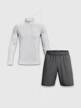Under Armour Tech 2.0 Half Zip/Short Set Halo Grey/Grey