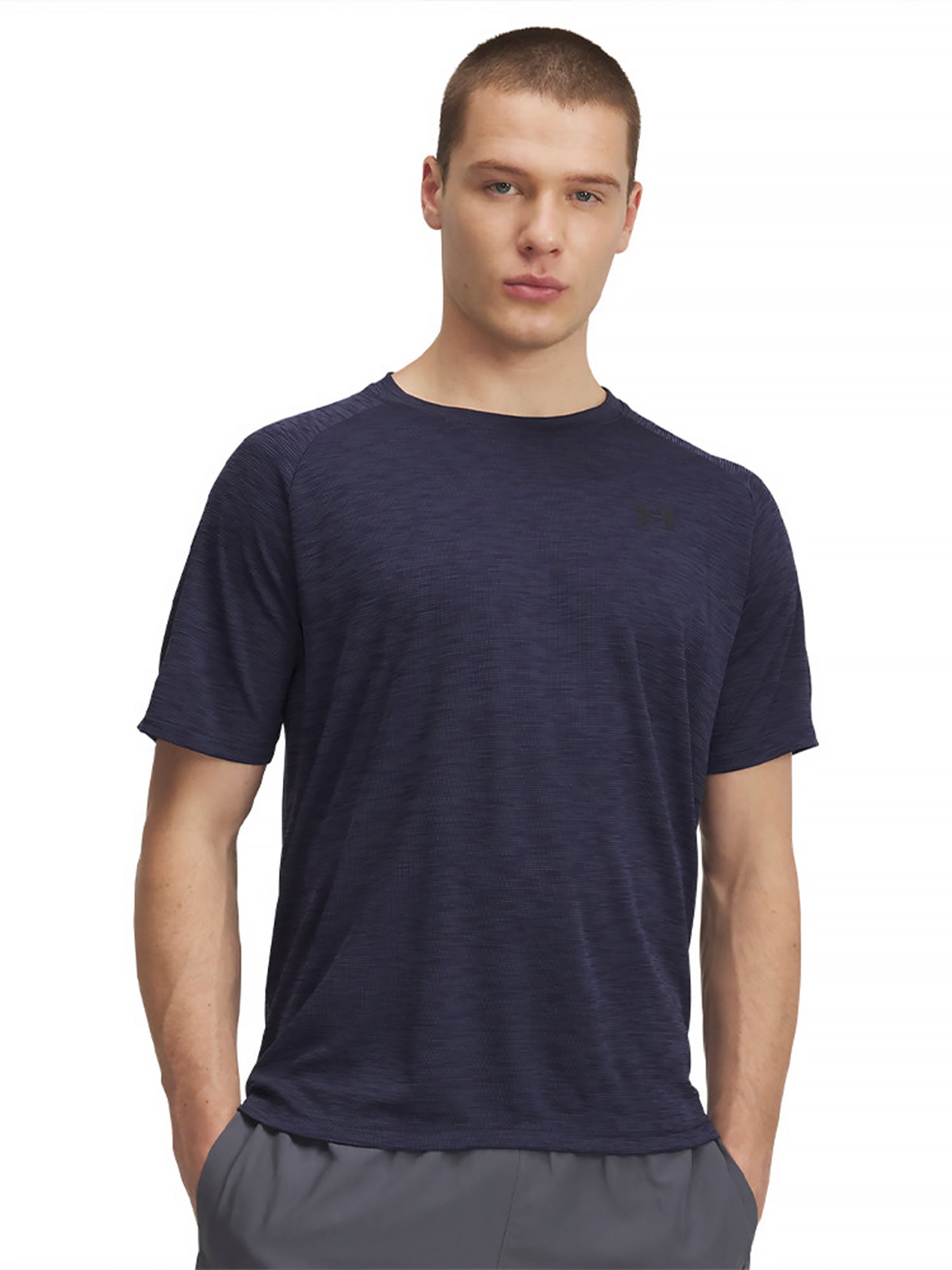 Under Armour Tech Textured T-Shirt/Short Set Downpoor Grey/Grey from Saxumo