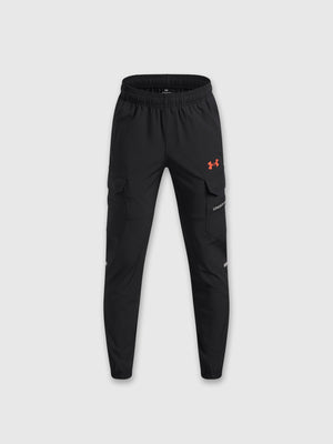 Under Armour Tech Utility Woven Jacket/Pant Set Black/Castlerock/Venom Red from Saxumo.com