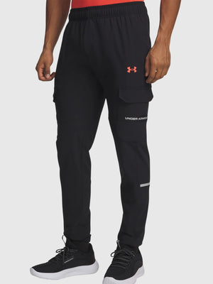 Under Armour Tech Utility Woven Jacket/Pant Set Black/Castlerock/Venom Red from Saxumo.com