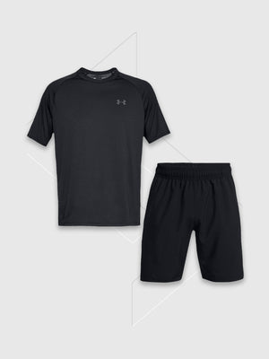 Under Armour Tech™ 2.0 T-Shirt/Short Set Black from Saxumo