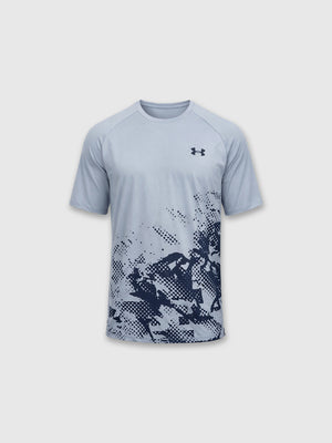 Under Armour Tech™ Fade T-Shirt Harbor Blue/Downpour Grey from Saxumo.com