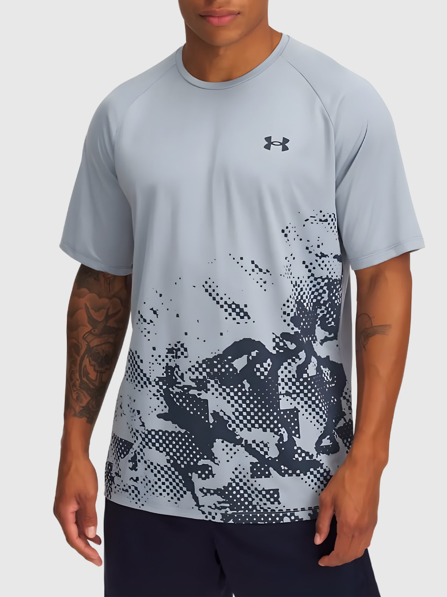Under Armour Tech™ Fade T-Shirt Harbor Blue/Downpour Grey from Saxumo.com