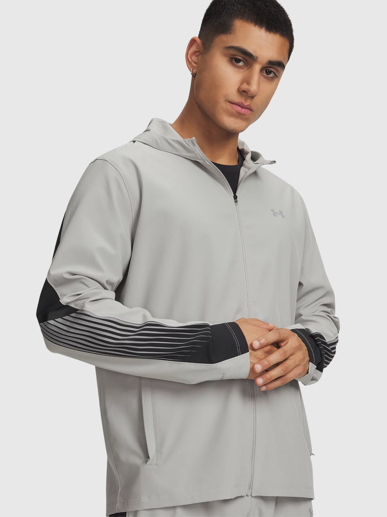 Under Armour Velociti Storm Hooded Jacket /Pant Set Titanium Black/Reflective from Saxumo.com