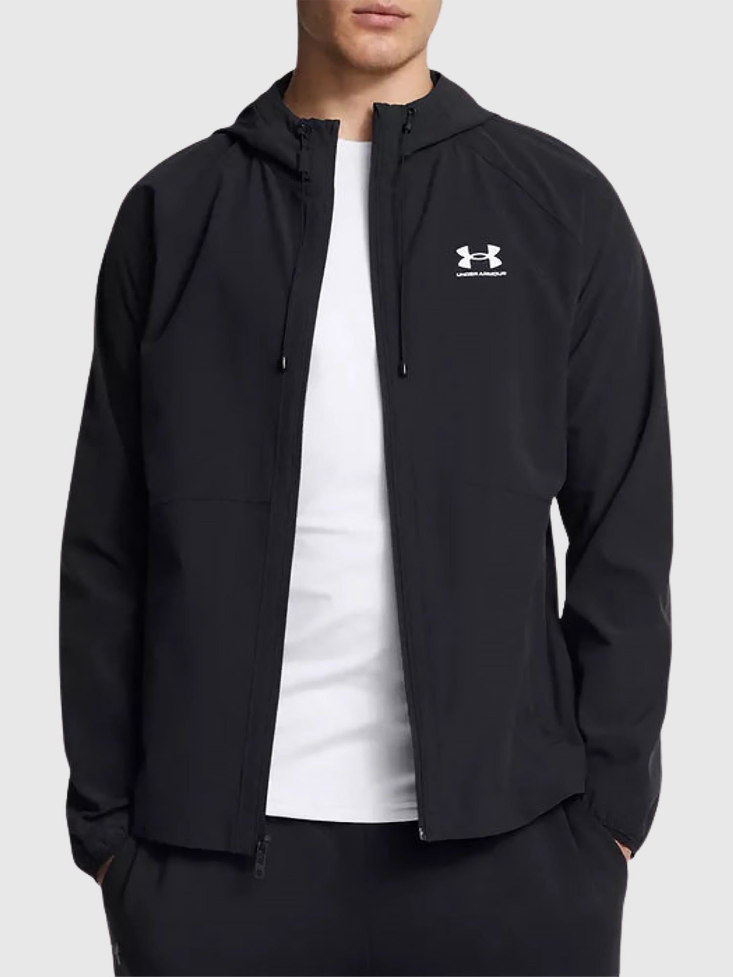 Under Armour Woven Jacket Black/White from Saxumo.com