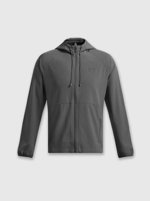 Under Armour Woven Jacket Castlerock/Black from Saxumo.com