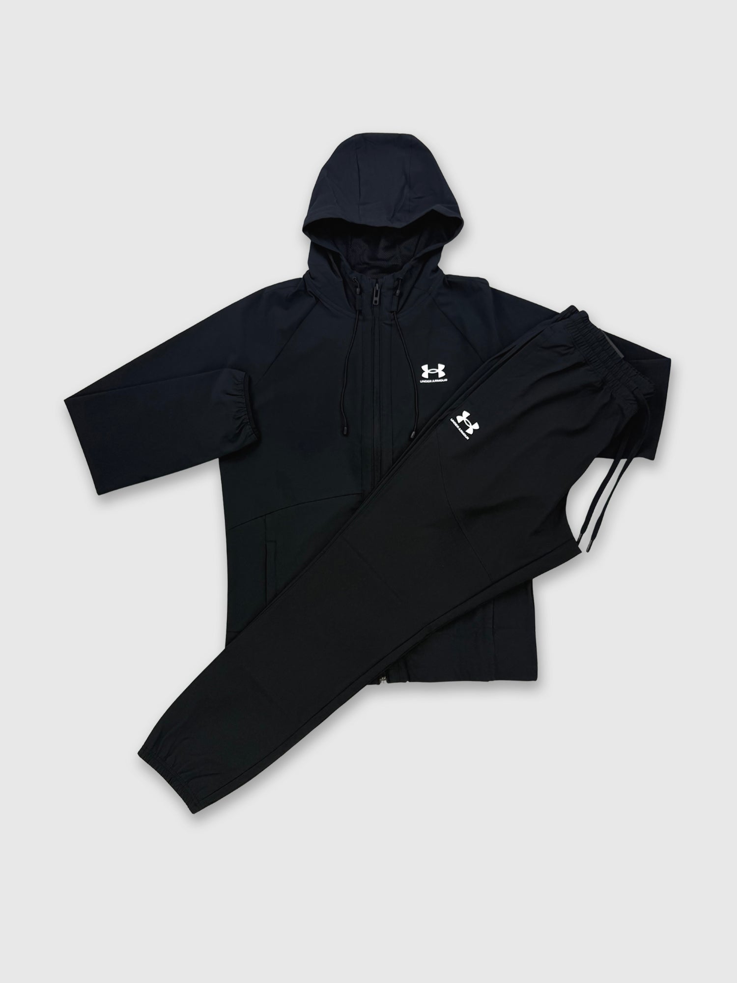 Under Armour Woven Jacket /Pant Set Black/White from Saxumo.com