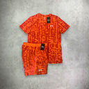 Under Armour Launch T-Shirt/Short Set Orange