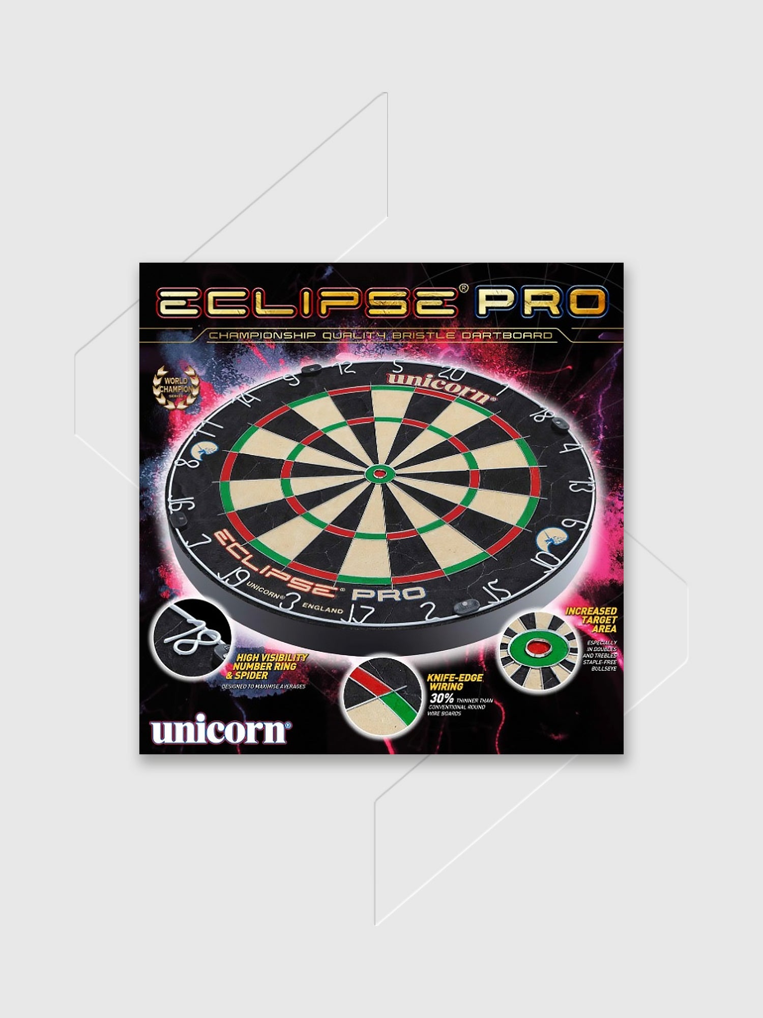 Unicorn Eclipse Pro Bristle Dartboard from Saxumo.com