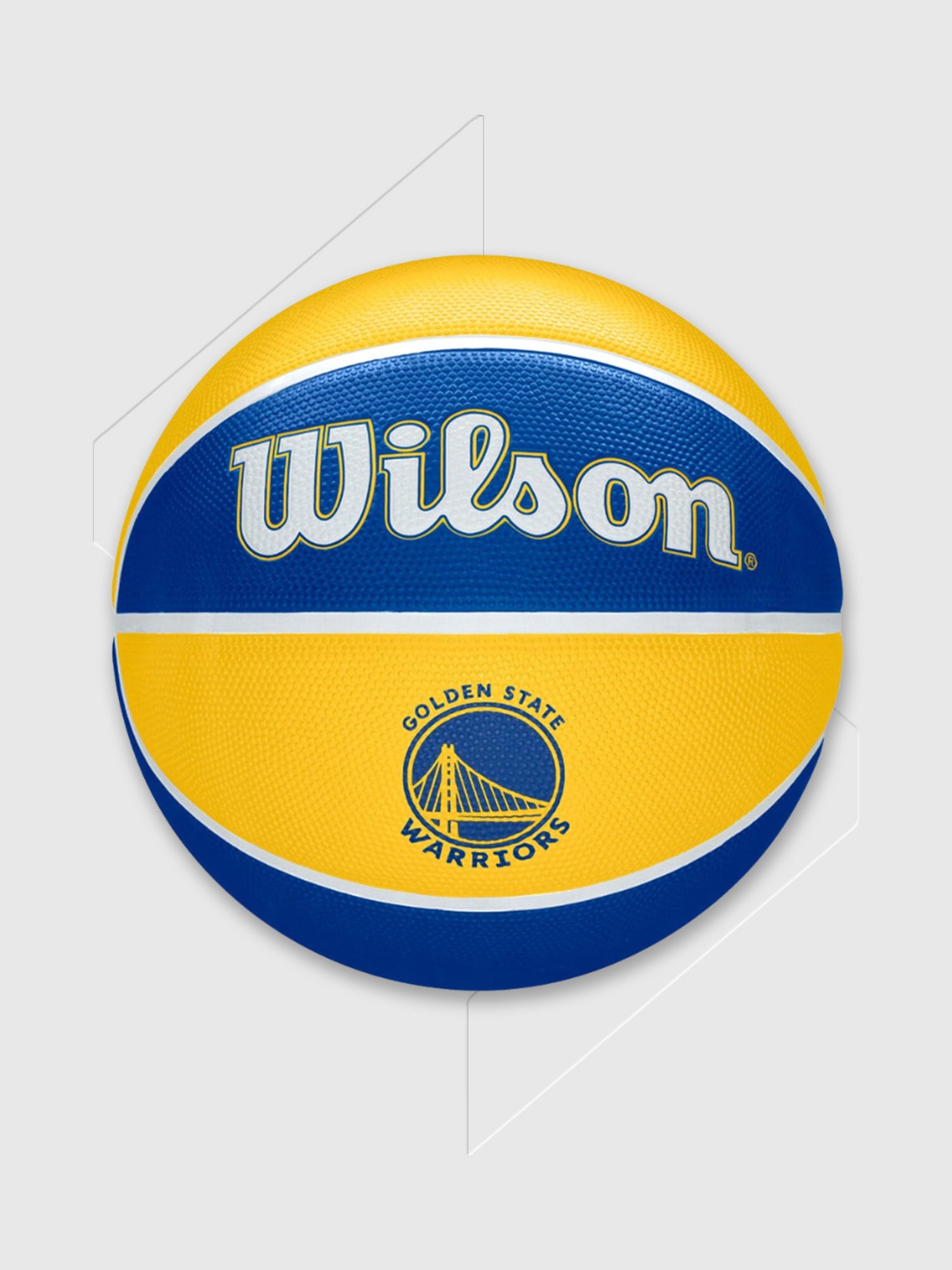 Wilson NBA Team Tribute Basketball Golden State Warriors Blue/Yellow from Saxumo.com