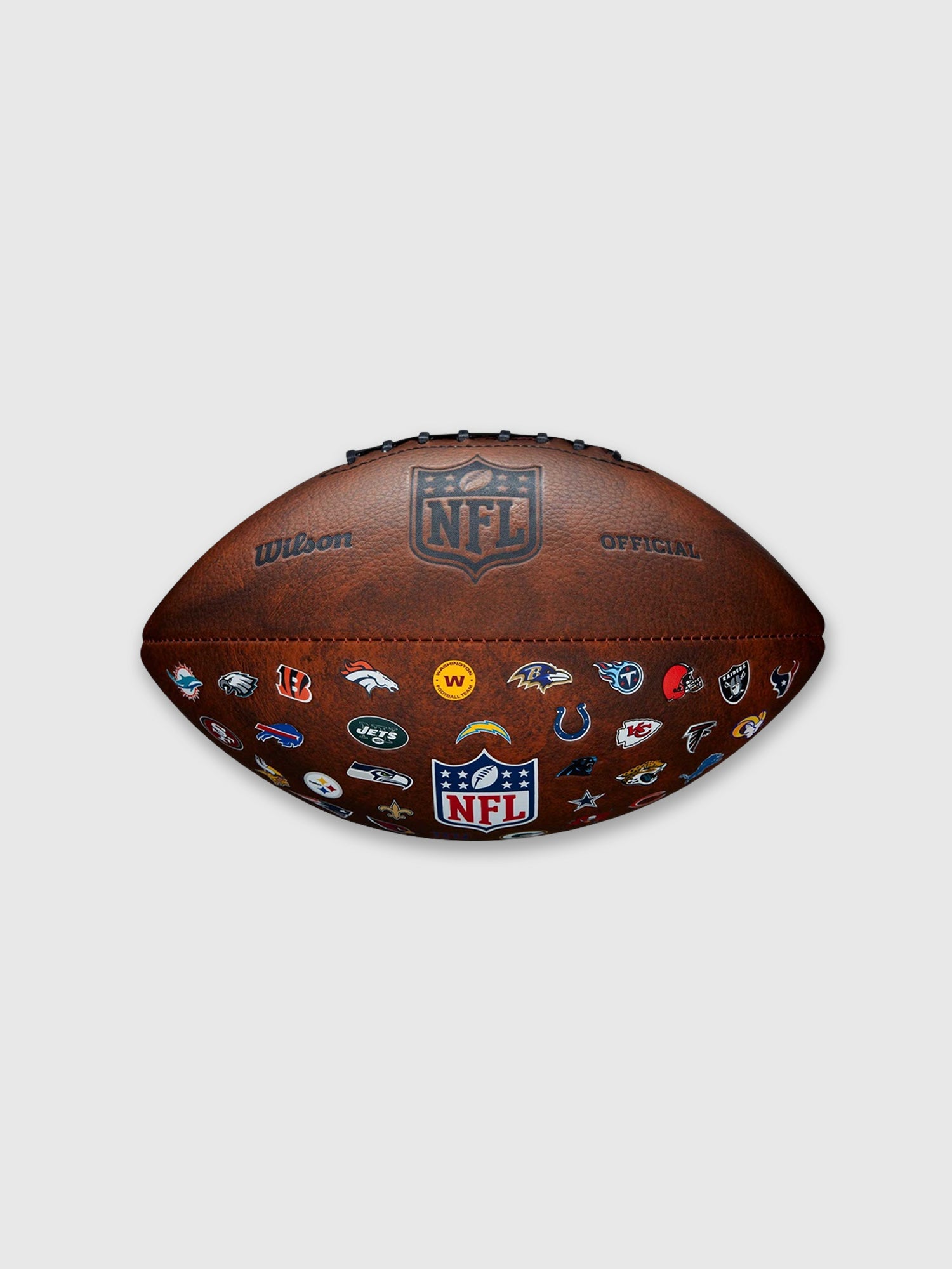 Wilson NFL 32 Team Logo American Football Brown from Saxumo.com