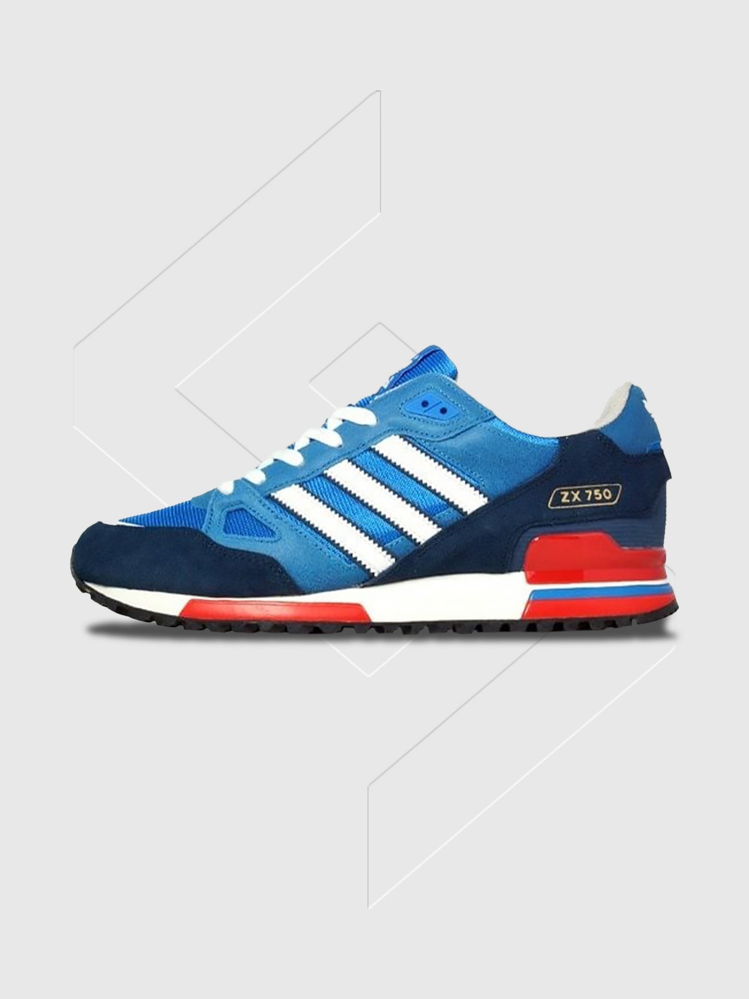 adidas Originals ZX 750 Blue/White/Red from Saxumo