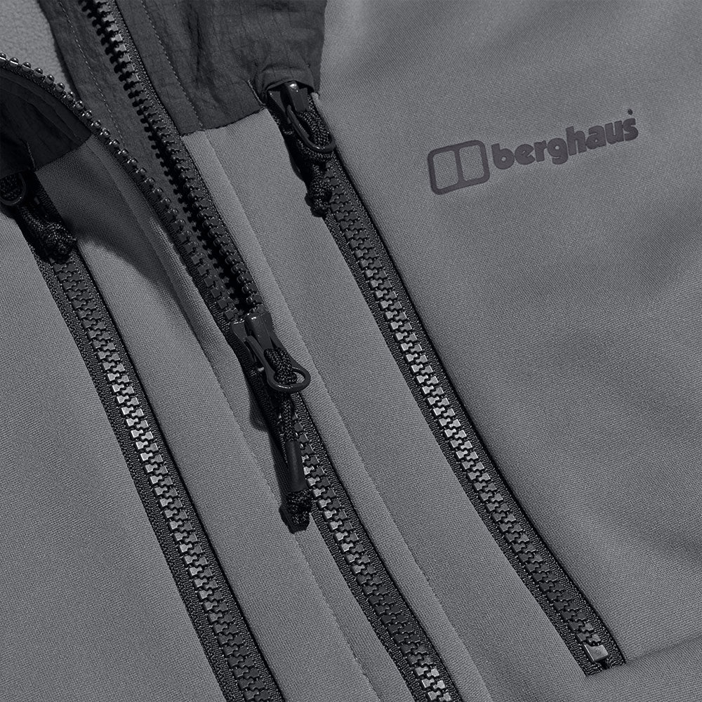 Berghaus Reacon Hooded Jacket Grey/Pinstripe from Saxumo.com