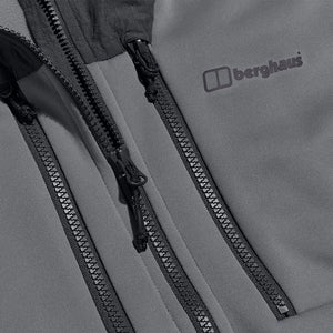 Berghaus Reacon Hooded Jacket Grey/Pinstripe from Saxumo.com