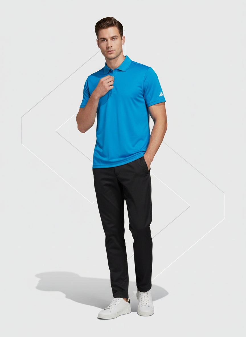 Adidas Performance Polo Bright Blue