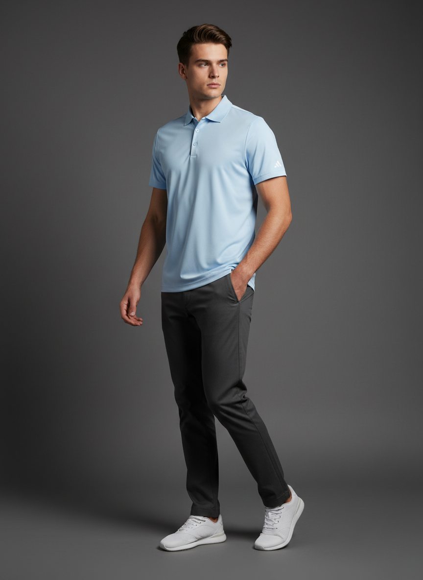 Adidas Performance Polo Clear Sky