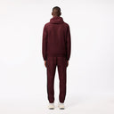 Lacoste Diamond Taffeta Tennis Tracksuit Set Bordeaux/Black/White from Saxumo