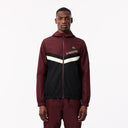 Lacoste Diamond Taffeta Tennis Tracksuit Set Bordeaux/Black/White from Saxumo